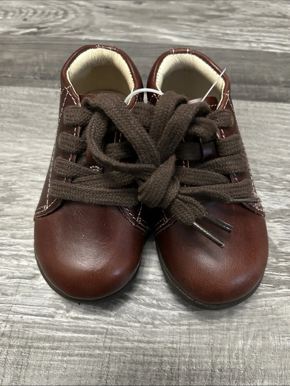 Stride Rite Brown Toddler Lace-Up Shoes